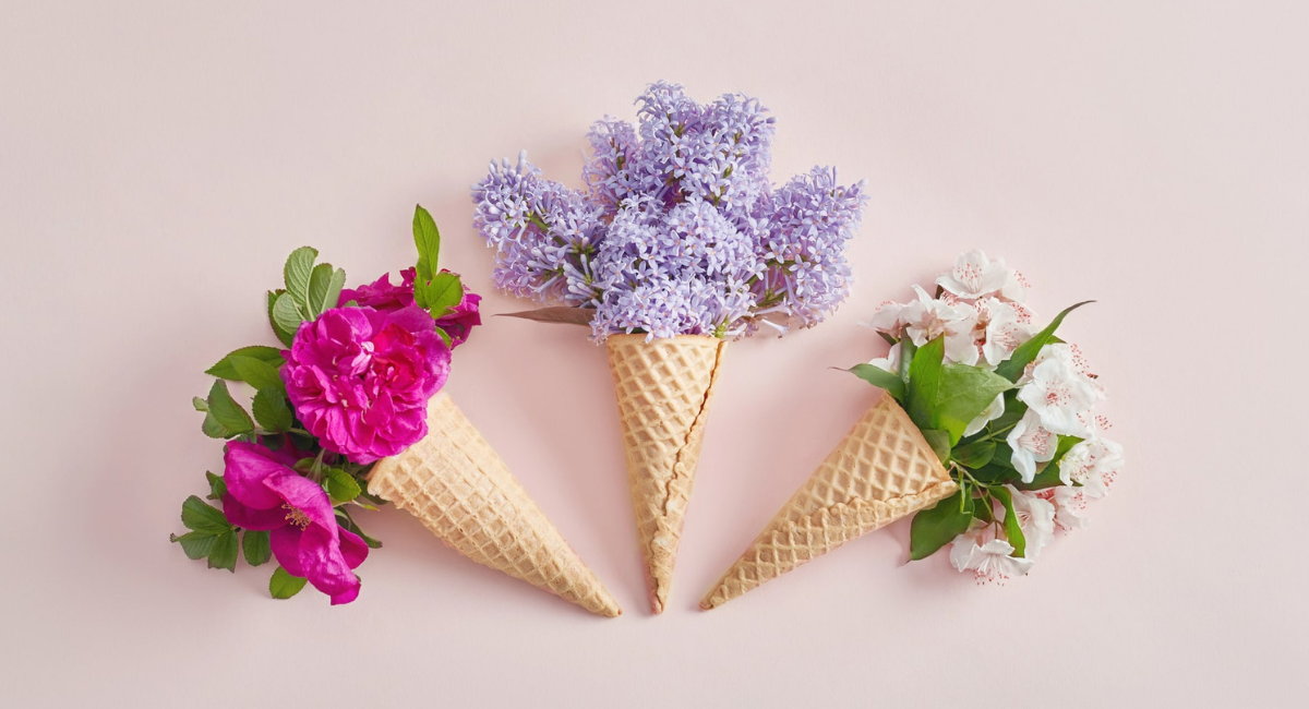 Bunte Blumensträuße als Symbol für das PERMA-Modell