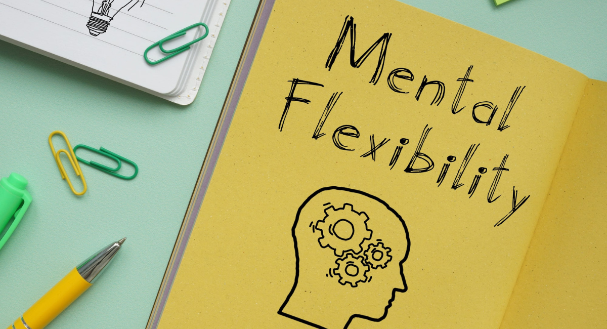 Blatt mit Text "Mentale Flexibilität"